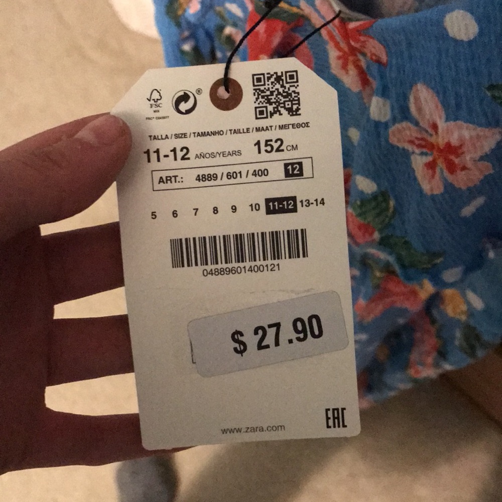 Zara Kids Floral Romper - Picture 3 of 5